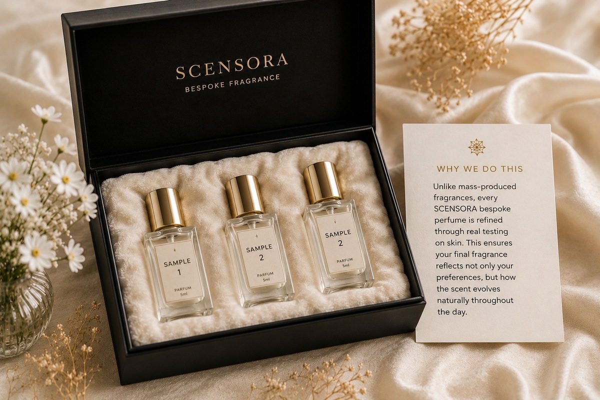 Your samples — Scensora bespoke fragrance process
