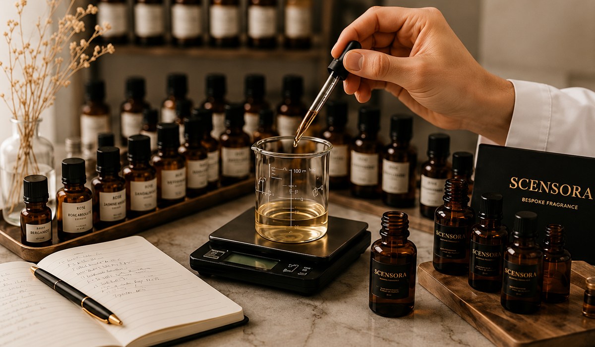 Scensora atelier — fragrance blending