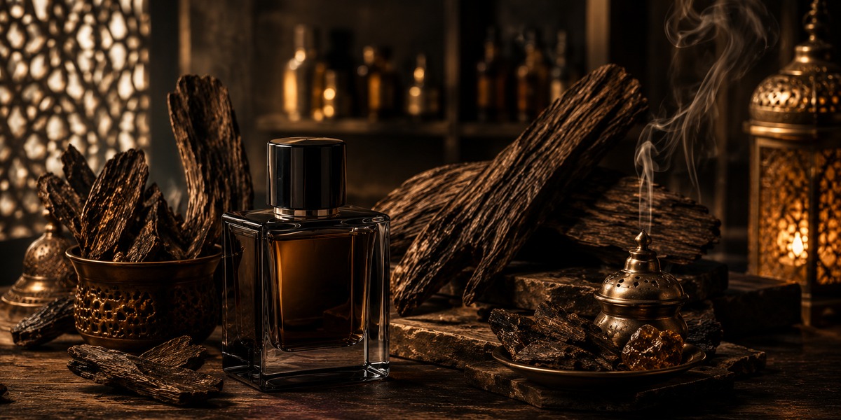 Oud wood, incense and fragrance